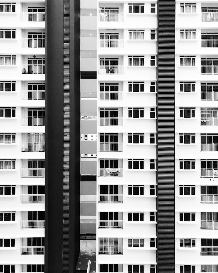 creative-02 Stunning black and white photo of modern high-rise in Shah Alam, Malaysia.